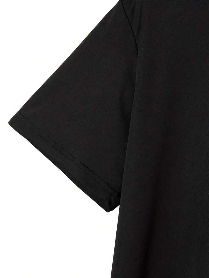 L.O.V.E Black Printed Tshirt For Mens