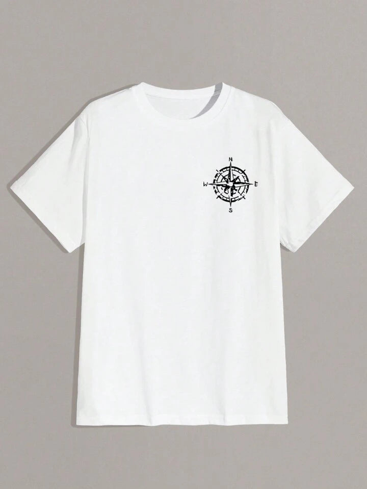 Chasing The Dream White Off Shoulder Tshirt For Mens