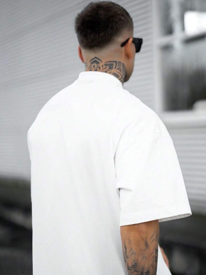 AUS California Oversize White Tshirt For Mens