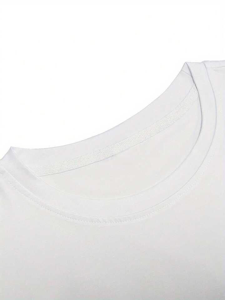 L.O.V.E White Printed Tshirt For Mens