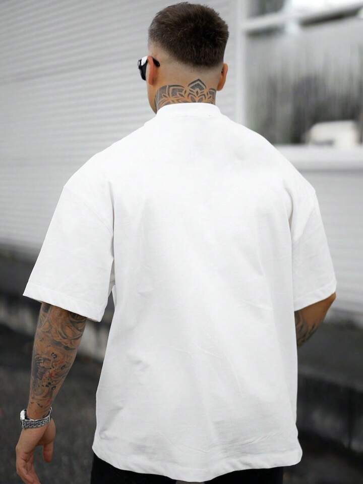 AUS California Oversize White Tshirt For Mens