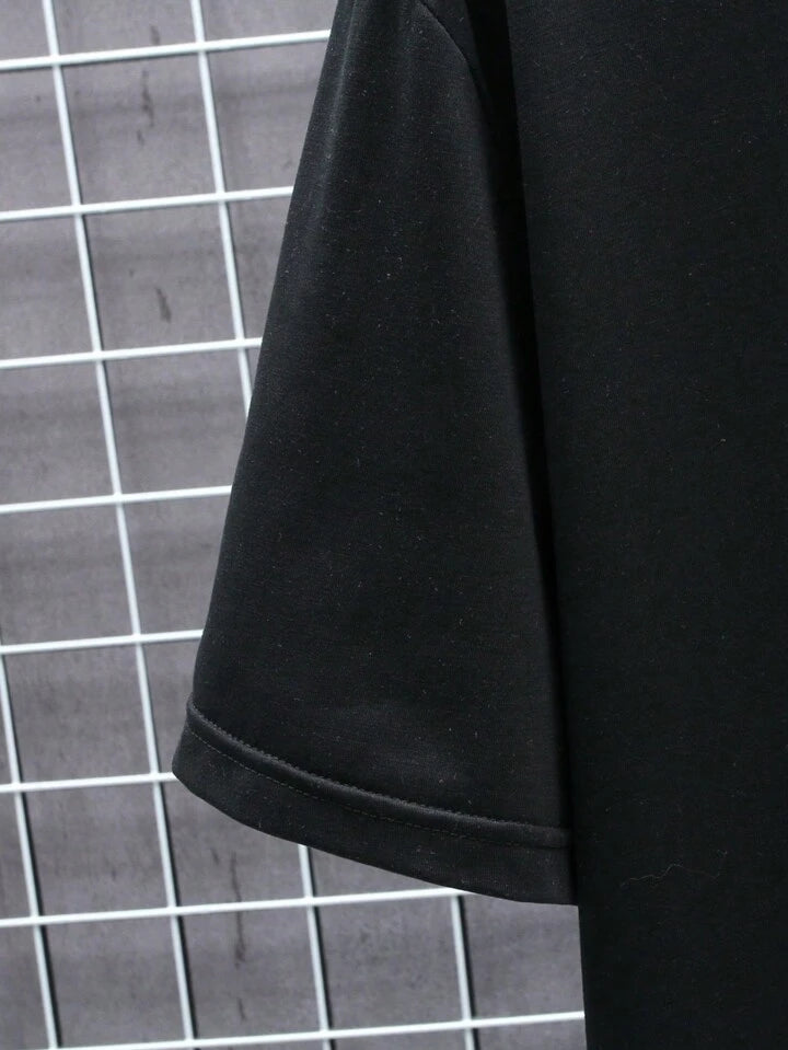 Chasing The Dream Black Off Shoulder Tshirt For Mens