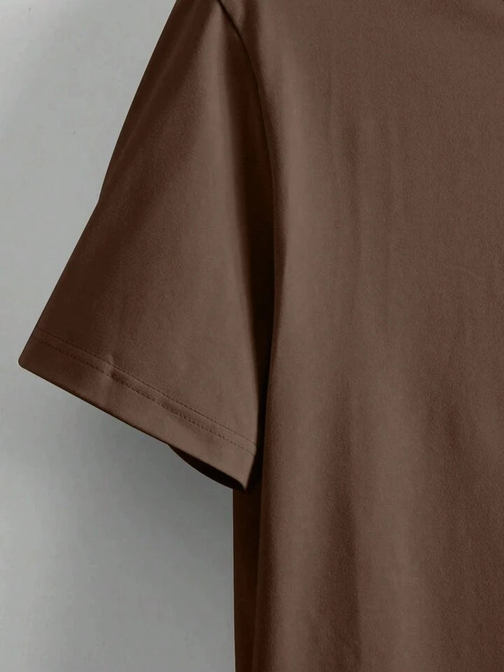 It's Not That Serious Brown Over Sized Imported Tshirt For Mens