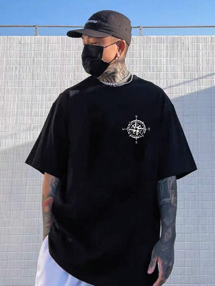 Chasing The Dream Black Off Shoulder Tshirt For Mens