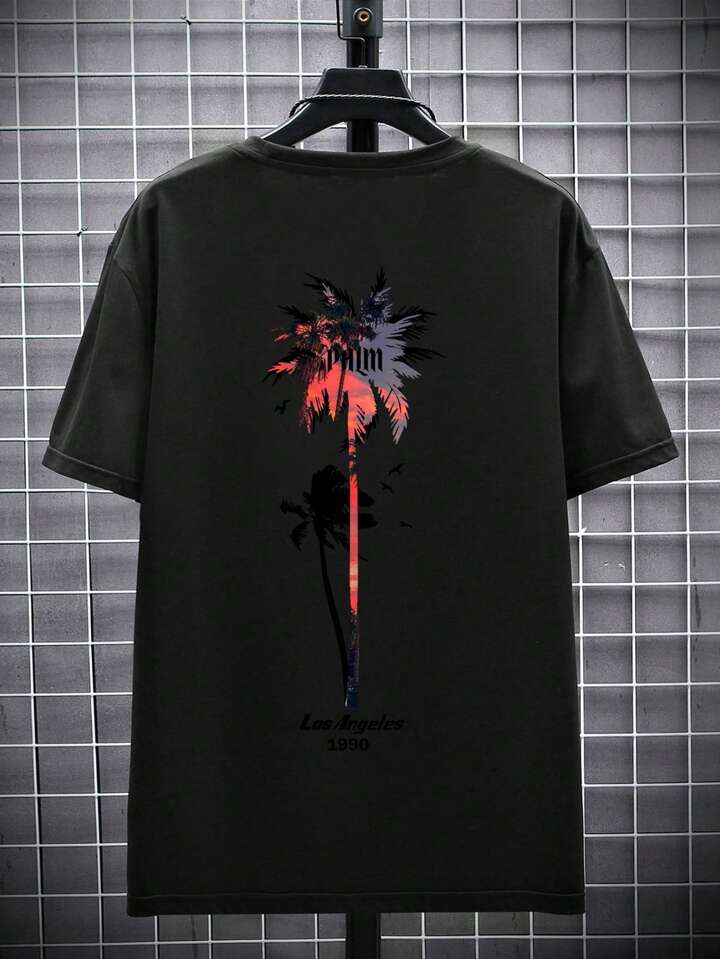 LA 1990 Black Oversize Imported Tshirt