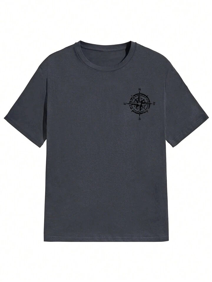 Chasing The Dream Dark Grey Off Shoulder Tshirt For Mens