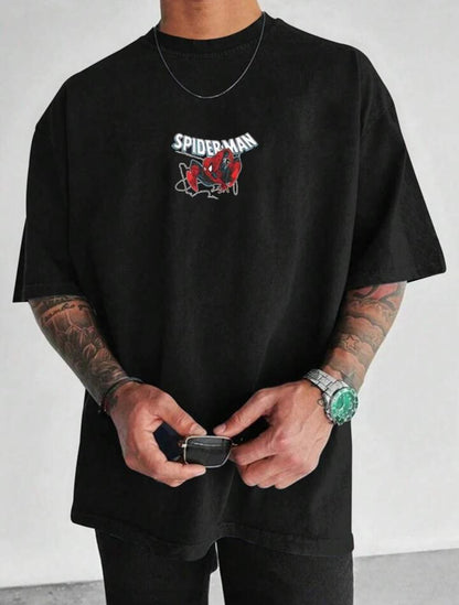 Spiderman Printed Oversize T-shirt For men