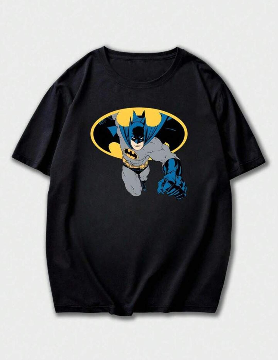 Flying Batman Oversize Printed T-shirt For Men's