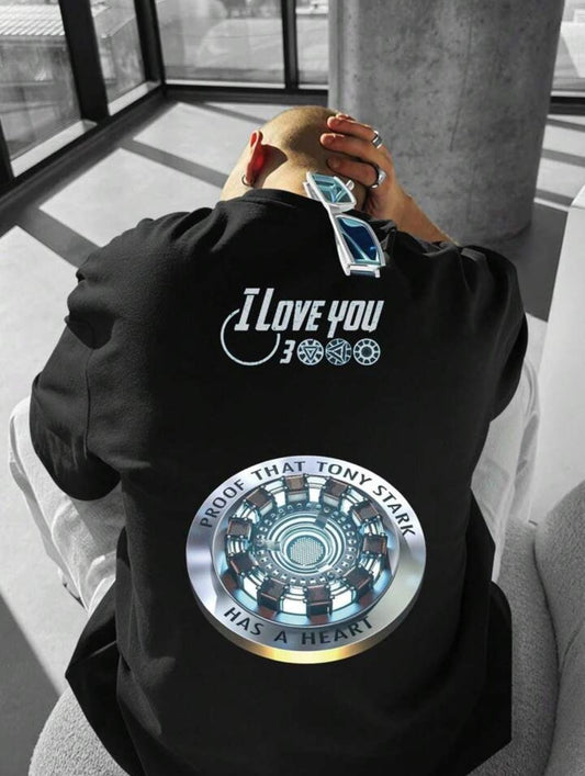 I Love You 3000 Oversize Printed T-shirt For Men's