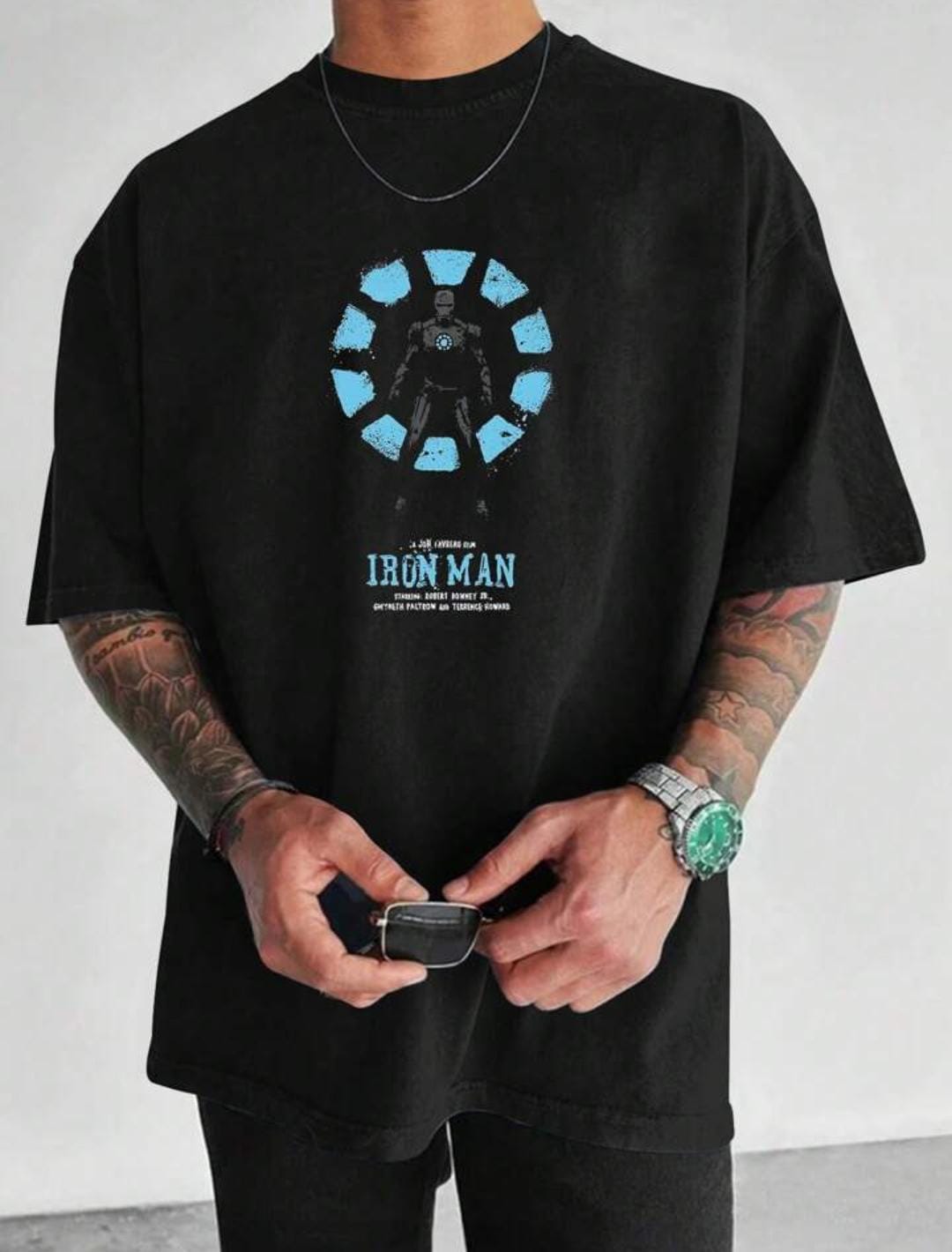 I Love You 3000 Oversize Printed T-shirt For Men's