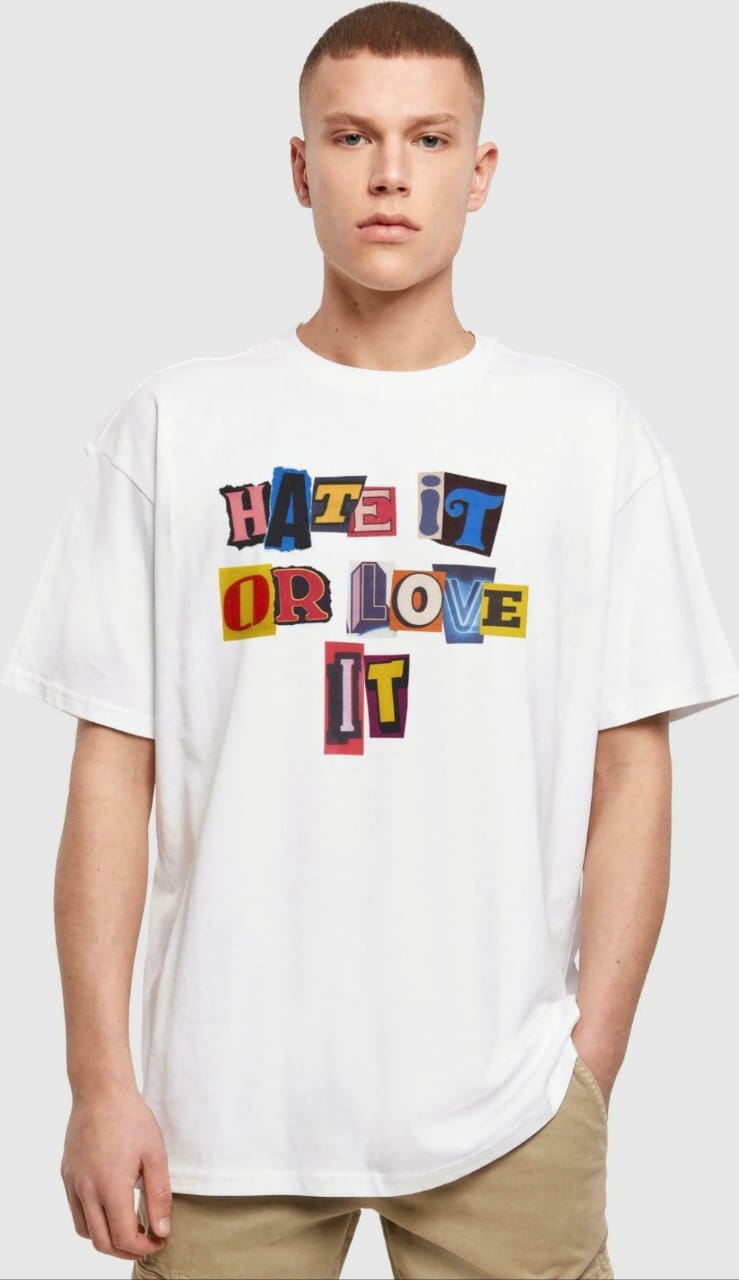 Hate It Or Love It Printed T-shirt For Men's
