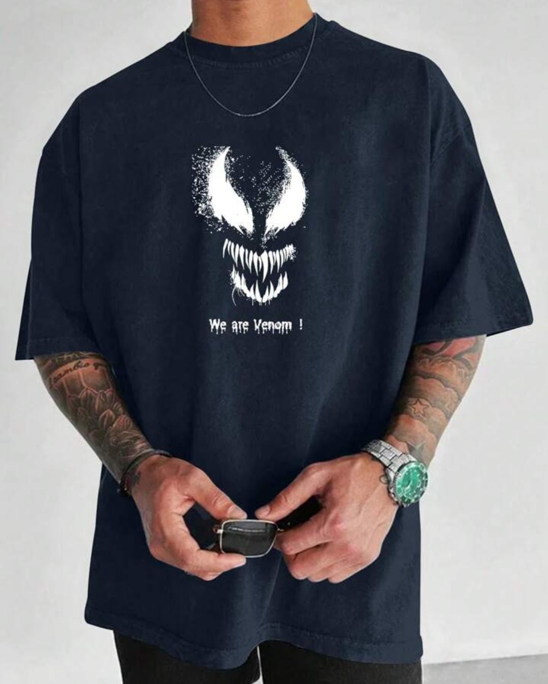 We Are Venom Oversize Printed T-shirt For Men's