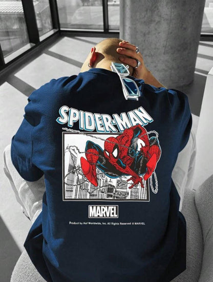 Spiderman Printed Oversize T-shirt For men