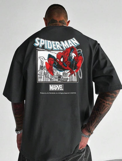 Spiderman Printed Oversize T-shirt For men