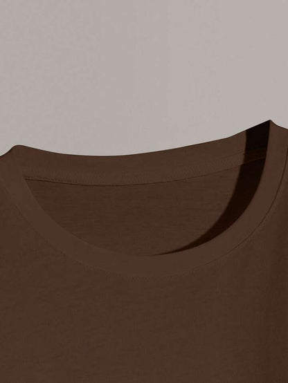 Faith Over Fear Brown Oversize Tshirt