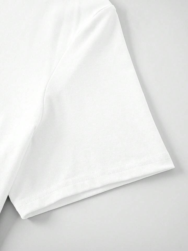 Chasing The Dream White Off Shoulder Tshirt For Mens