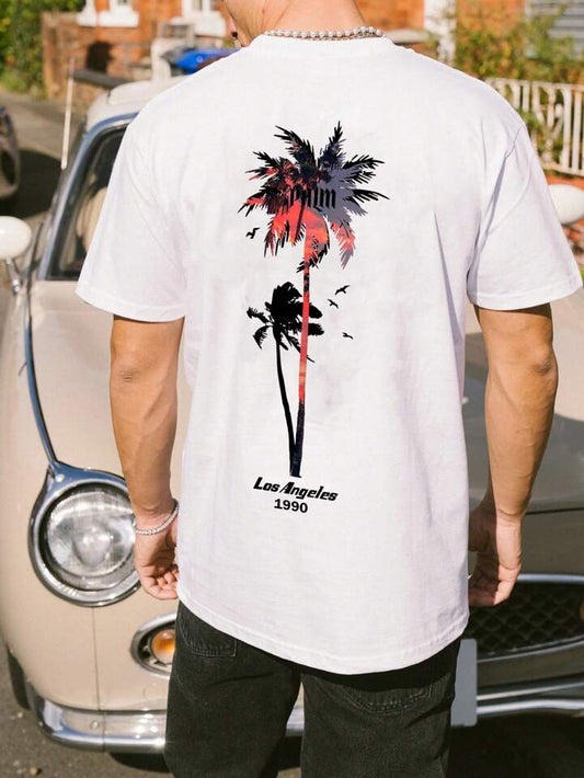 LA 1990 White Oversize Imported Tshirt