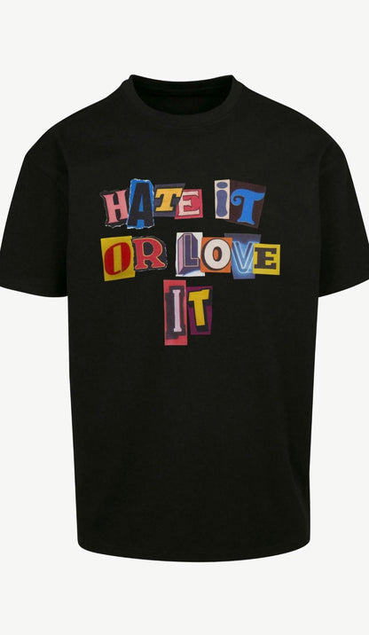 Hate It Or Love It Printed T-shirt For Men's