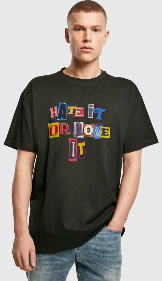 Hate It Or Love It Printed T-shirt For Men's