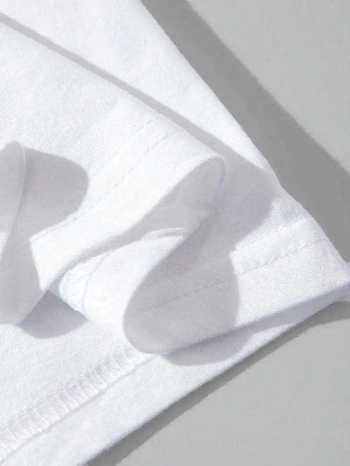 L.O.V.E White Printed Tshirt For Mens