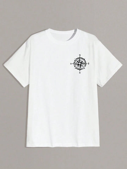 Chasing The Dream White Off Shoulder Tshirt For Mens