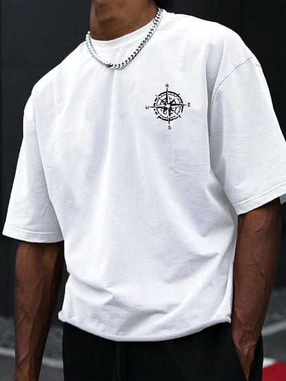 Chasing The Dream White Off Shoulder Tshirt For Mens