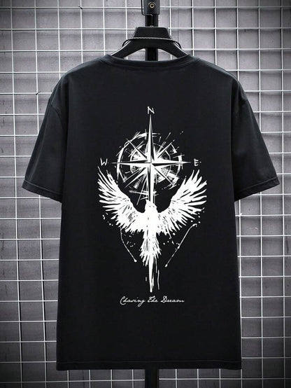 Chasing The Dream Black Off Shoulder Tshirt For Mens
