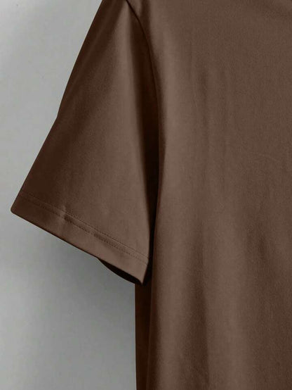 Faith Over Fear Brown Oversize Tshirt