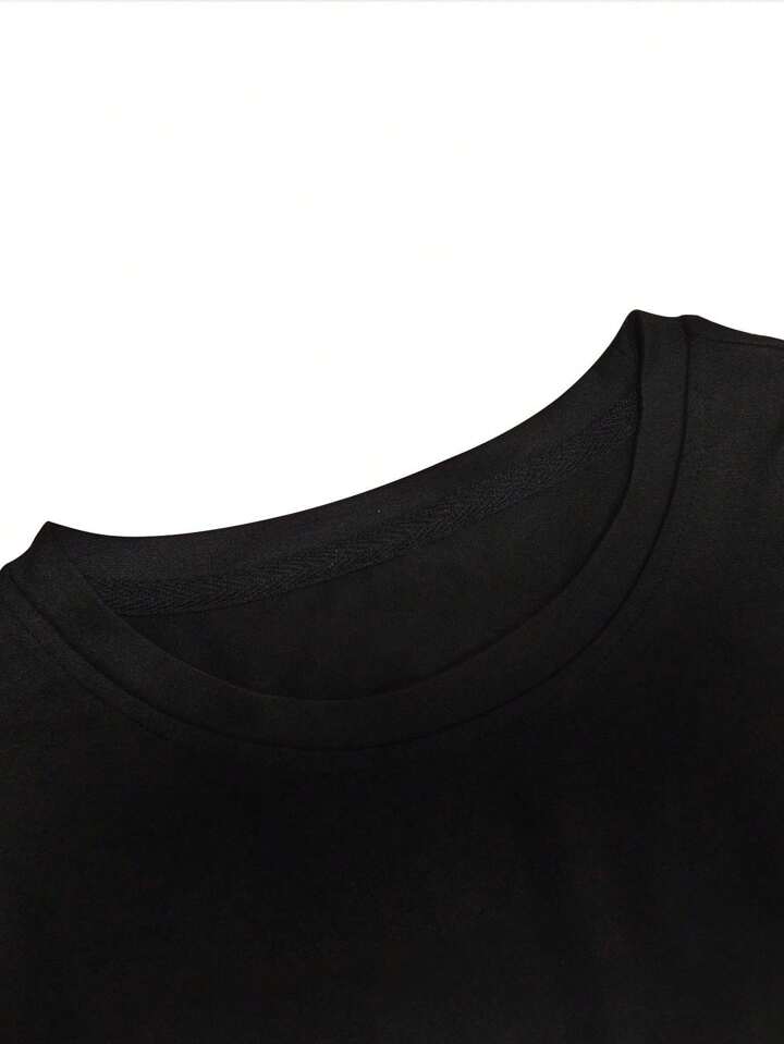 L.O.V.E Black Printed Tshirt For Mens