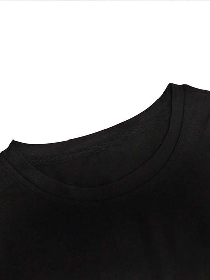 L.O.V.E Black Printed Tshirt For Mens