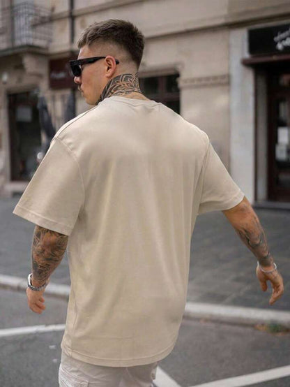 AUS California Oversize Beige Tshirt For Mens