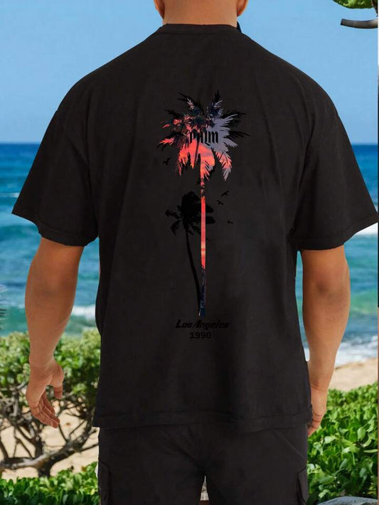 LA 1990 Black Oversize Imported Tshirt