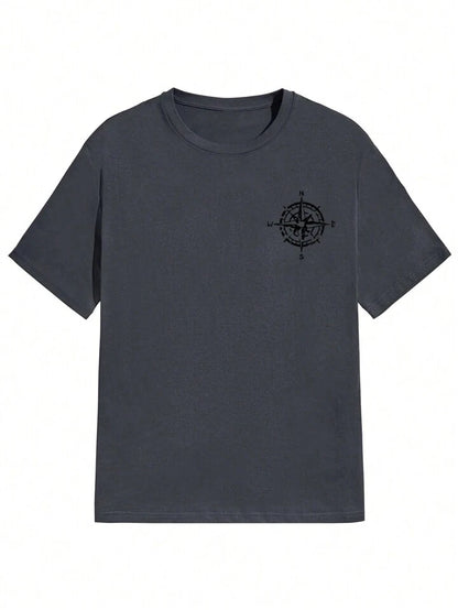 Chasing The Dream Dark Grey Off Shoulder Tshirt For Mens